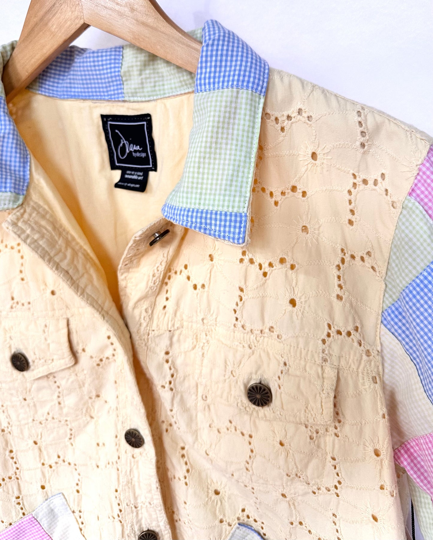 sunny eyelet +pastel madras jacket