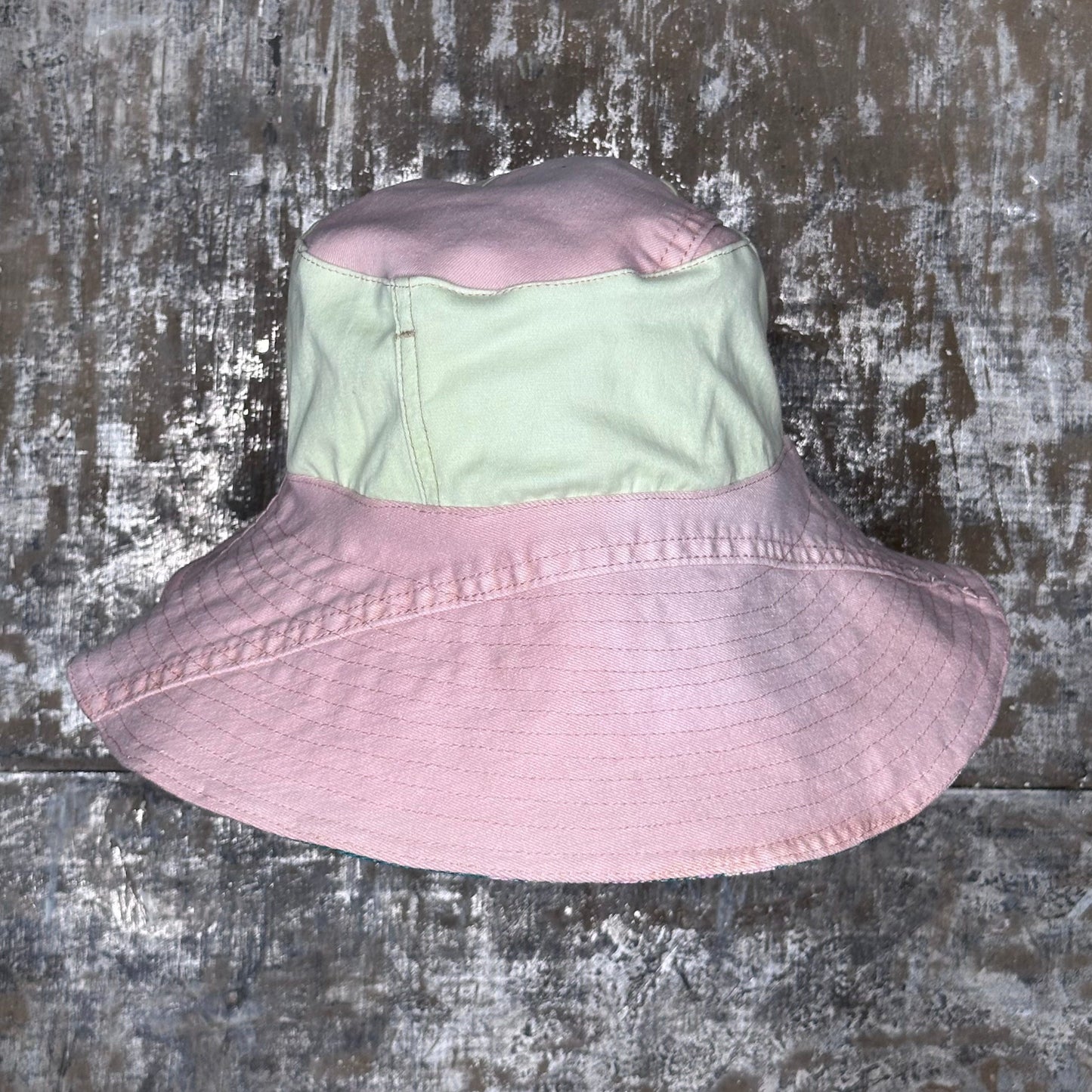 stripes, floral + colored denim reversible sun hat