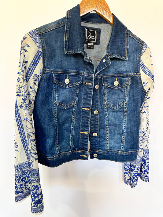 designer blue + white meets denim