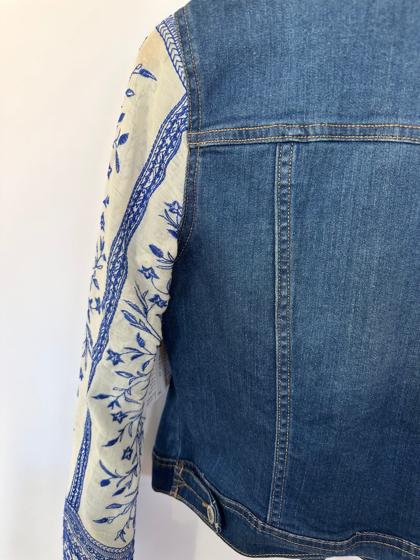 designer blue + white meets denim