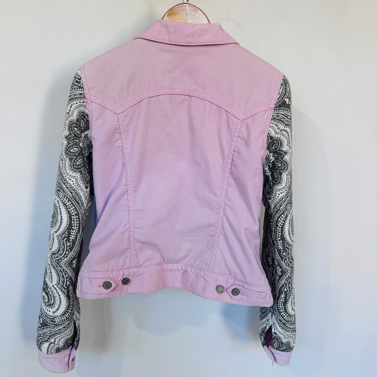 soft quilt + pink corduroy jacket[s/m]