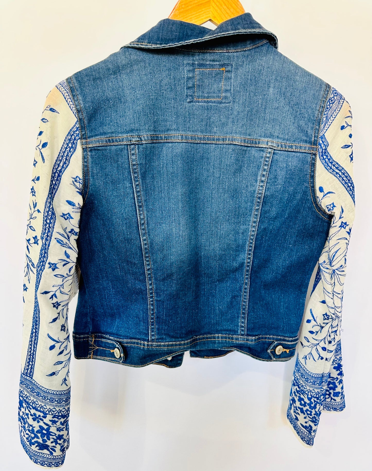 designer blue + white meets denim