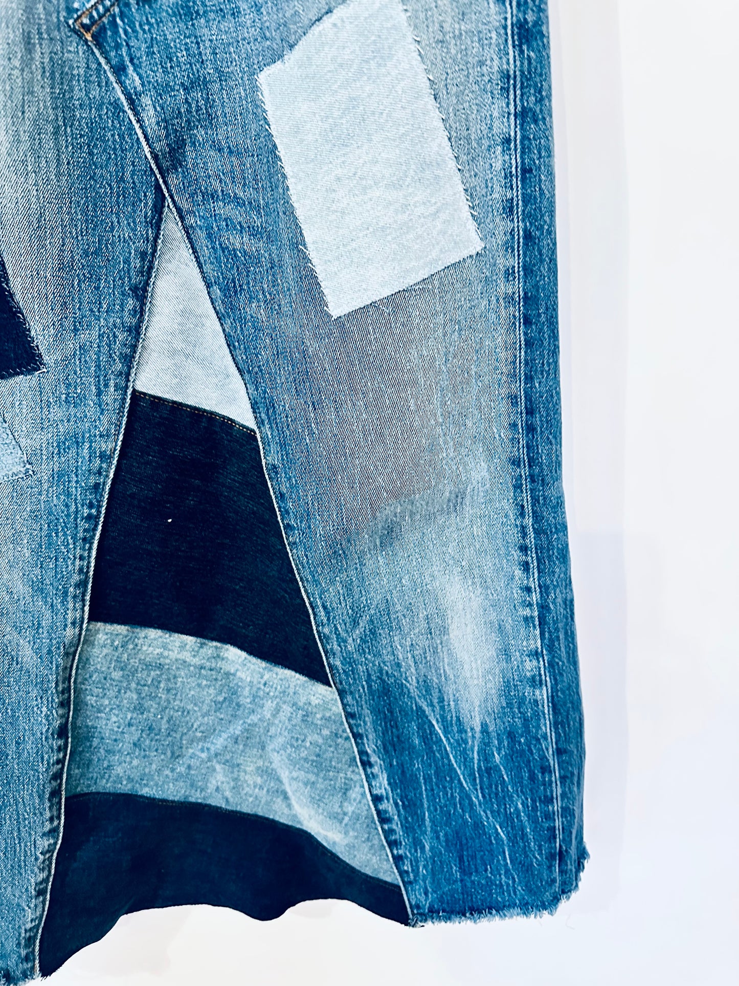 levi's original button fly denim maxi skirt, [6/28]