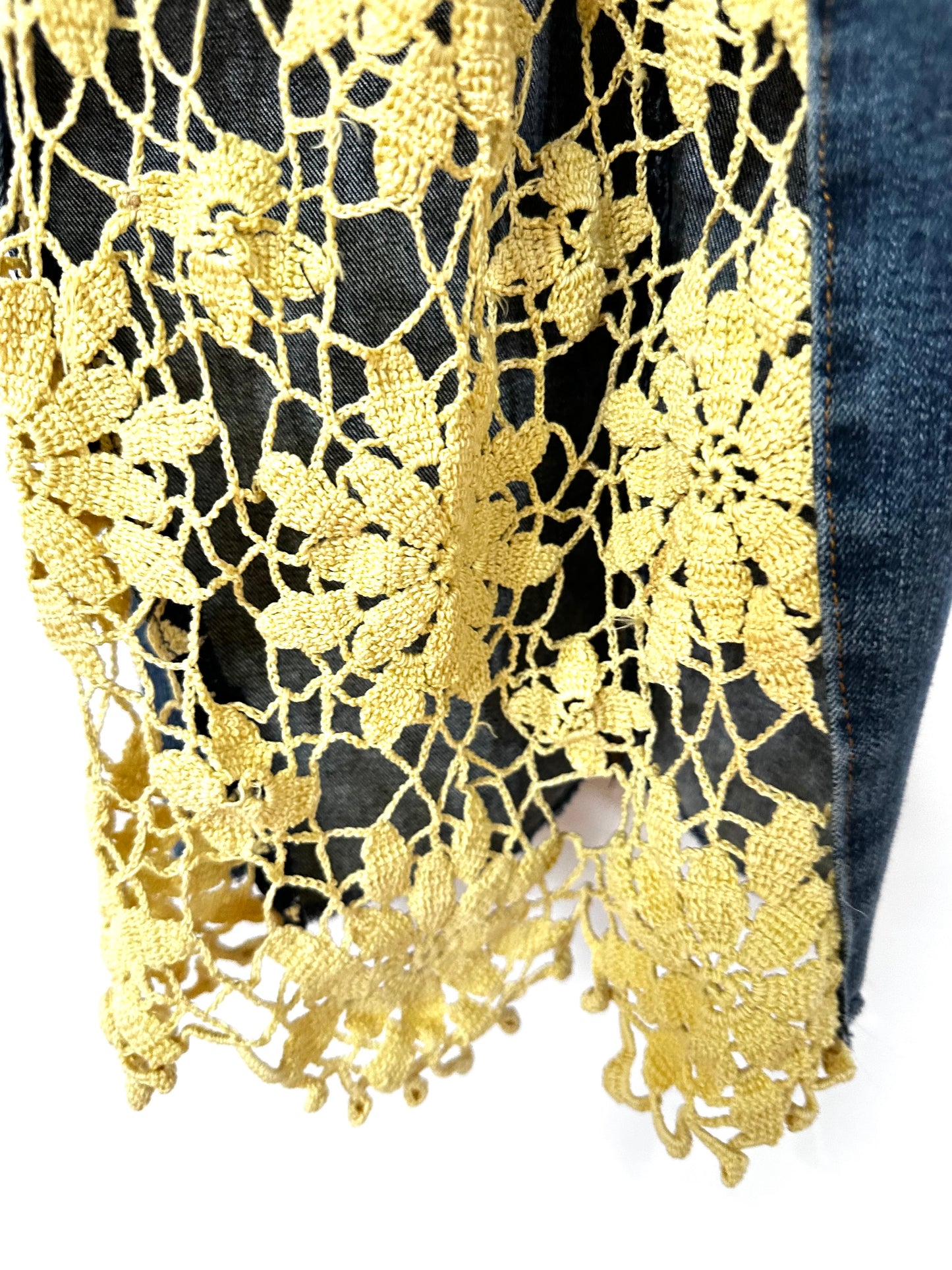 lemon-lime vintage lace bell bottoms [8/29] s