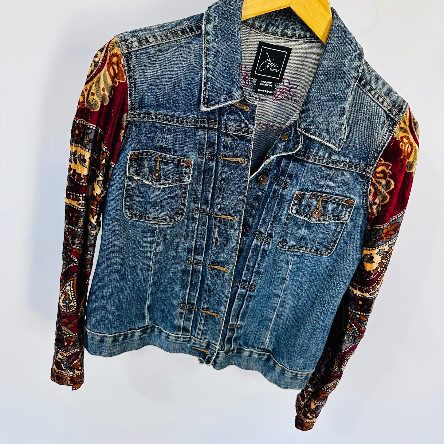 vintage denim pairs with classic velvet [s]