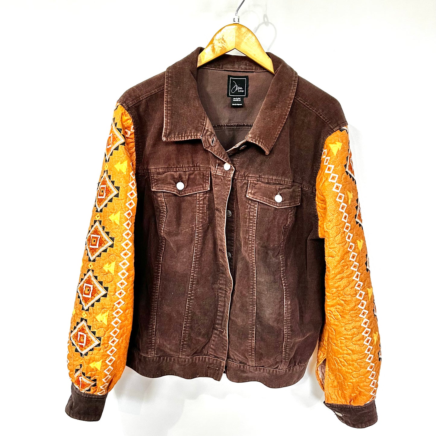 navaho meets brown corduroy jacket [xl]