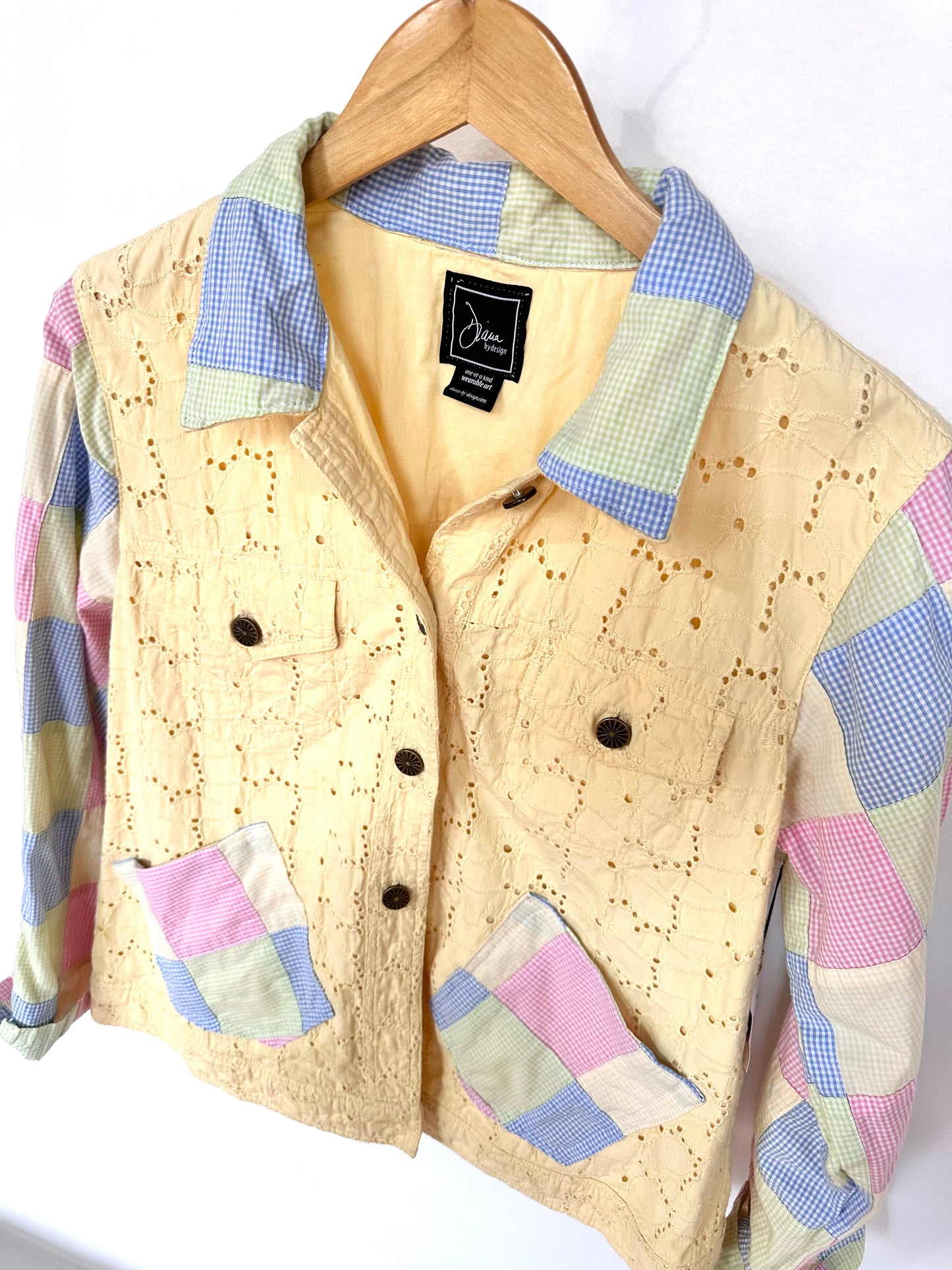 sunny eyelet +pastel madras jacket