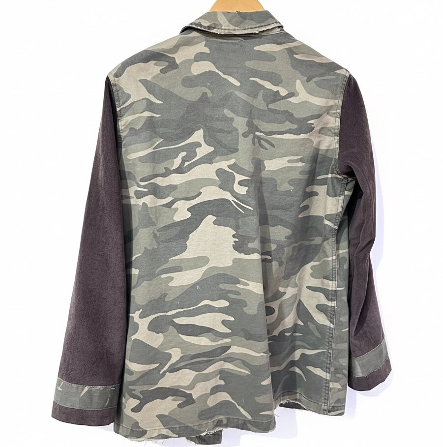 soft corduroy + long camo military denim [m]