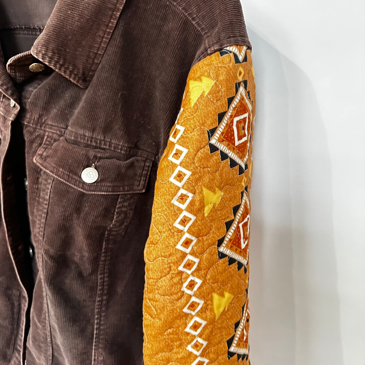 navaho meets brown corduroy jacket [xl]