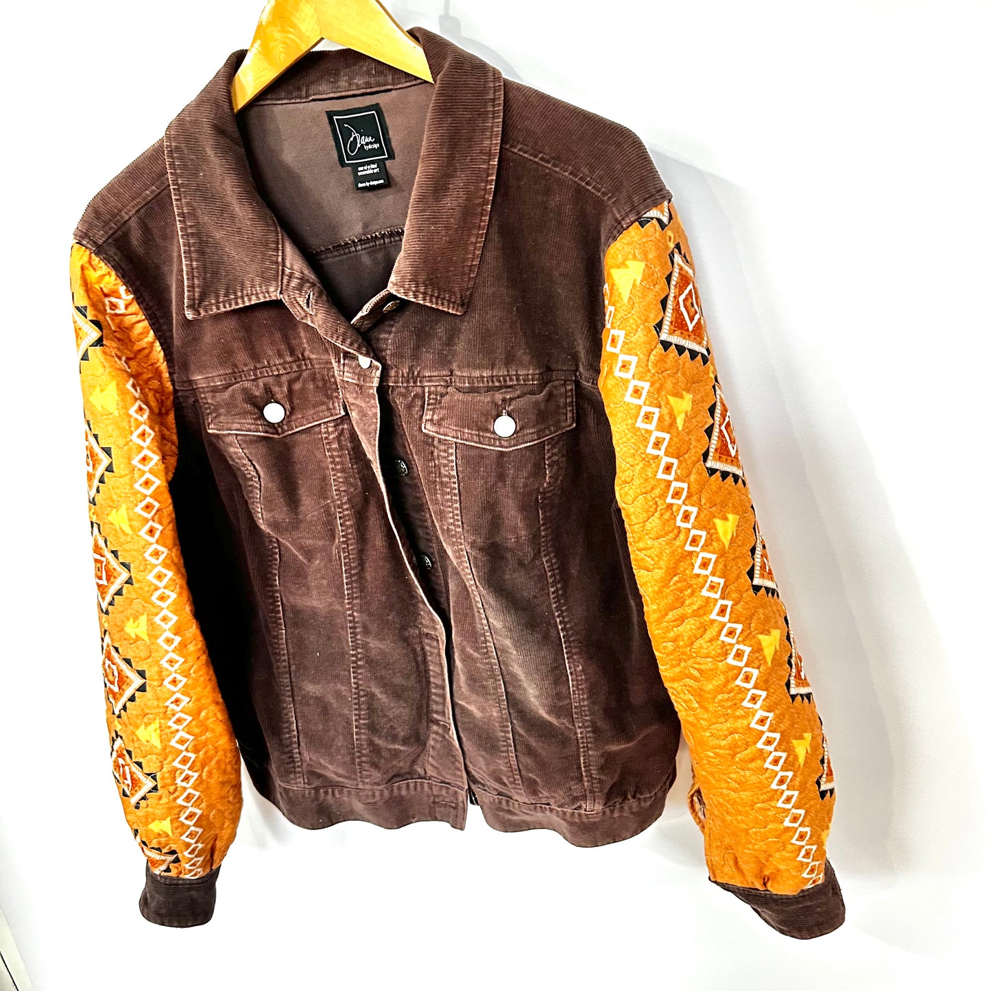 navaho meets brown corduroy jacket [xl]
