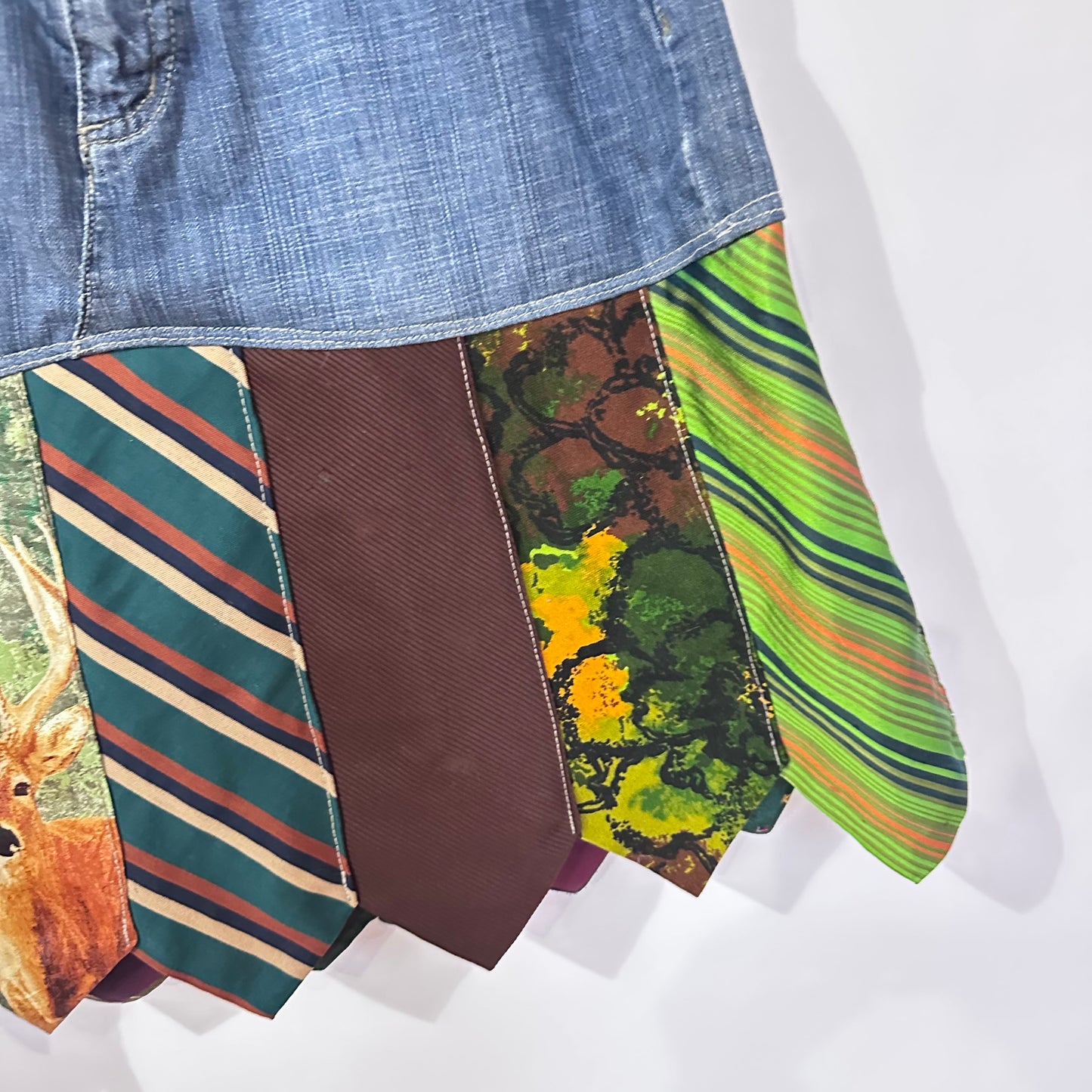 oh deer! denim + tie skirt [10/30]