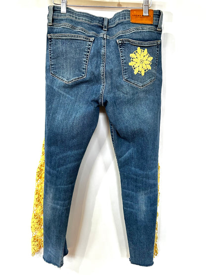 lemon-lime vintage lace bell bottoms [8/29] s