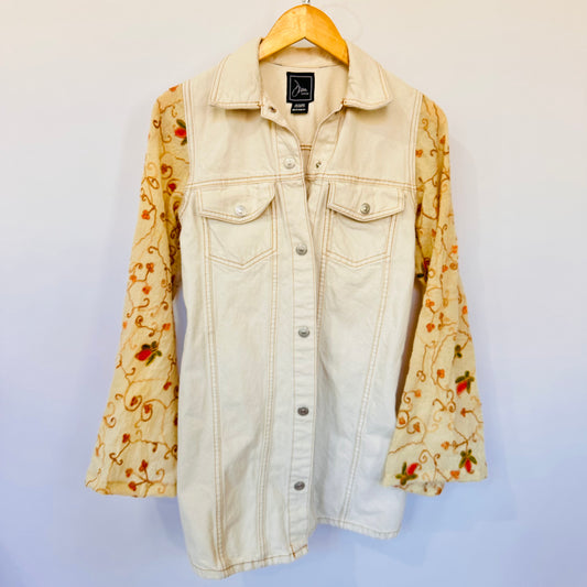 spring floral cowgirl denim jacket [xs/s]