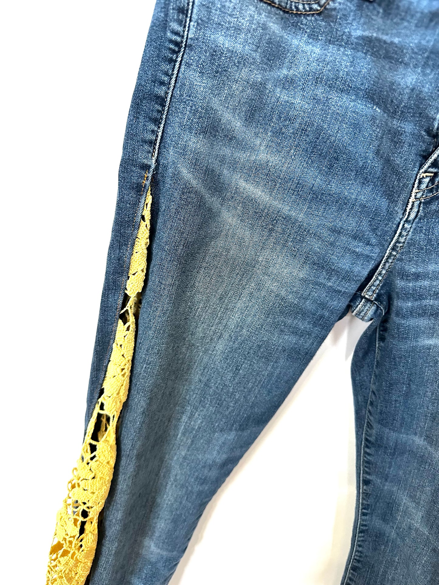 lemon-lime vintage lace bell bottoms [8/29] s