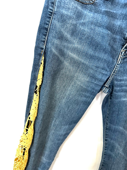 lemon-lime vintage lace bell bottoms [8/29] s
