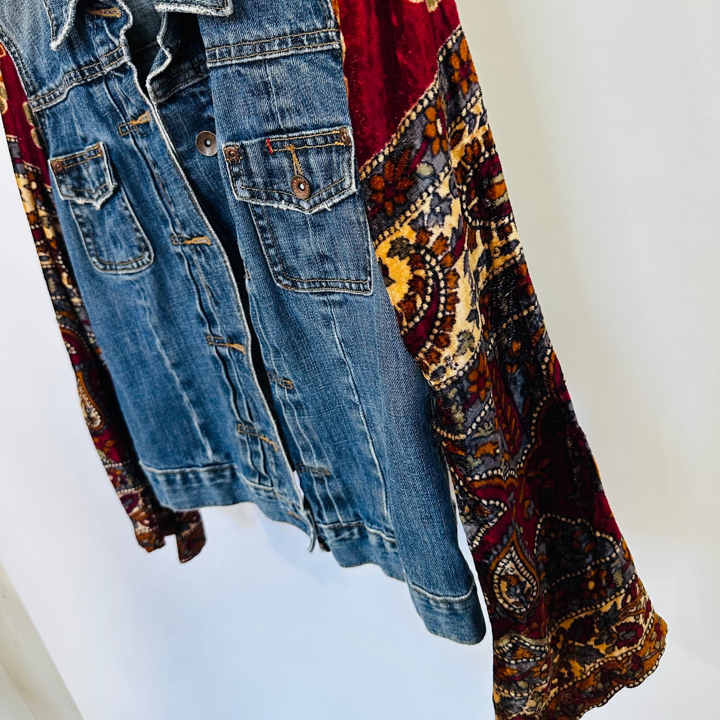 vintage denim pairs with classic velvet [s]