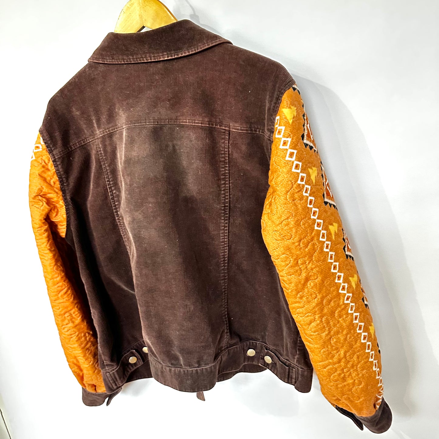 navaho meets brown corduroy jacket [xl]