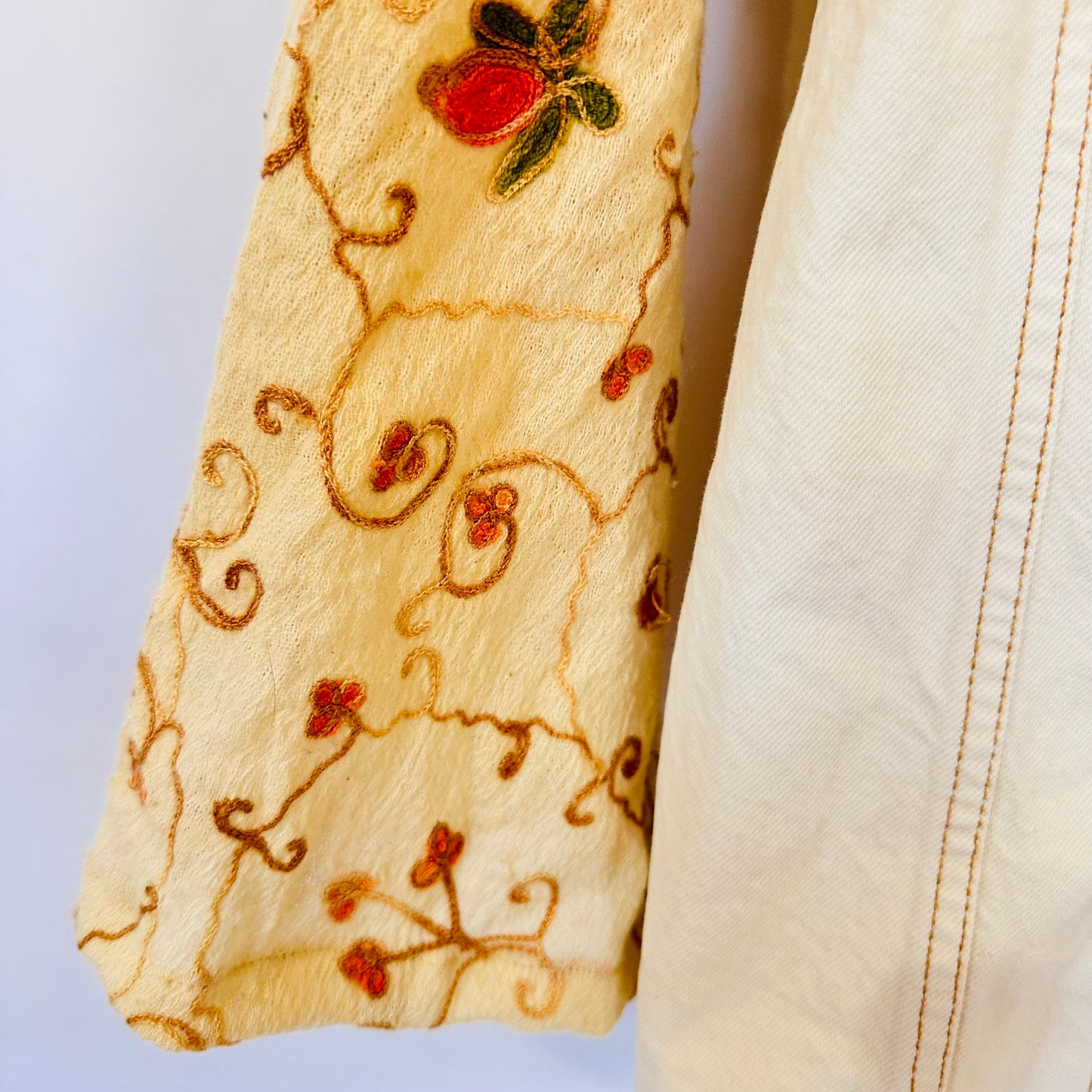 spring floral cowgirl denim jacket [xs/s]