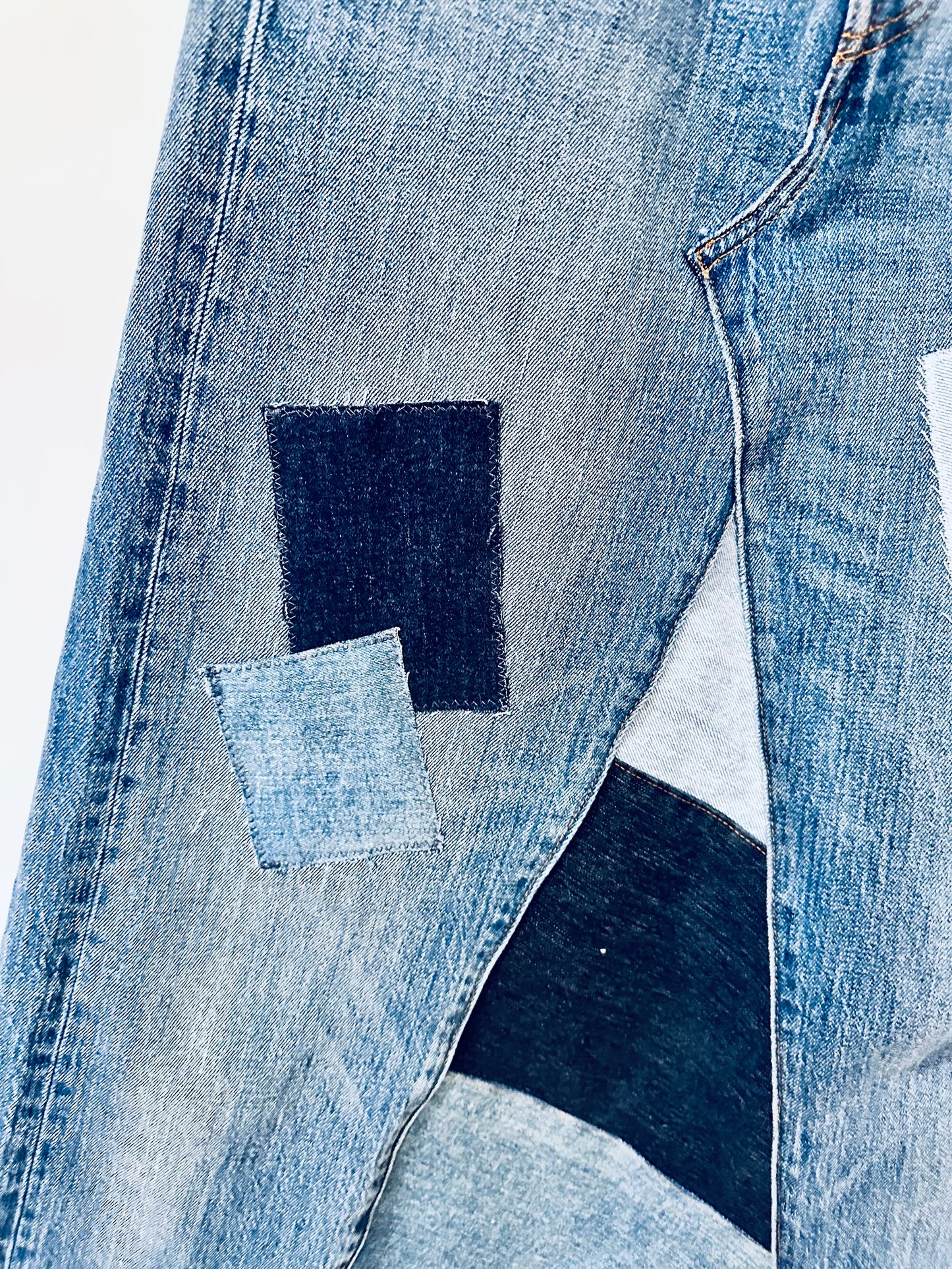 levi's original button fly denim maxi skirt, [6/28]