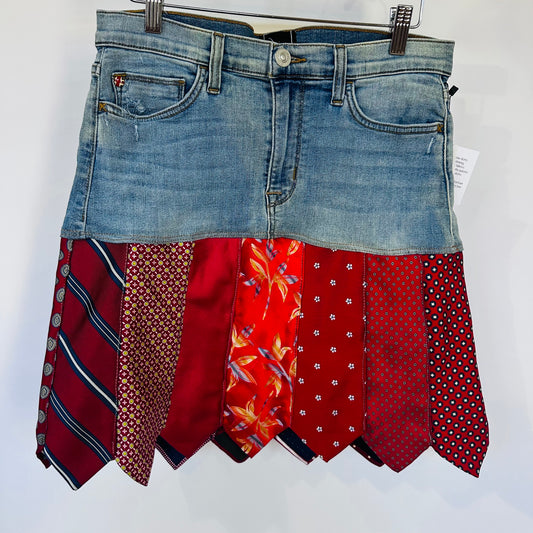 distress vintage denim + bright red ties [6/28]