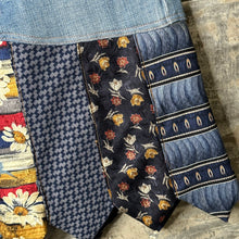 Load image into Gallery viewer, denim + daisy tie skirt, (size 4)
