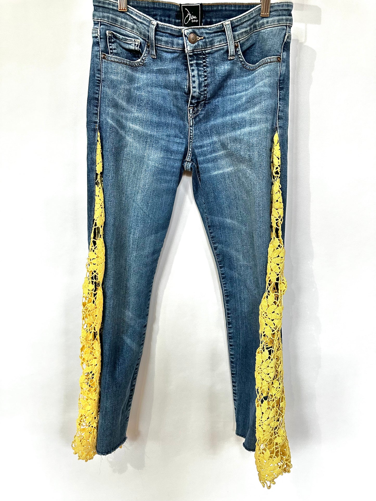 lemon-lime vintage lace bell bottoms [8/29] s