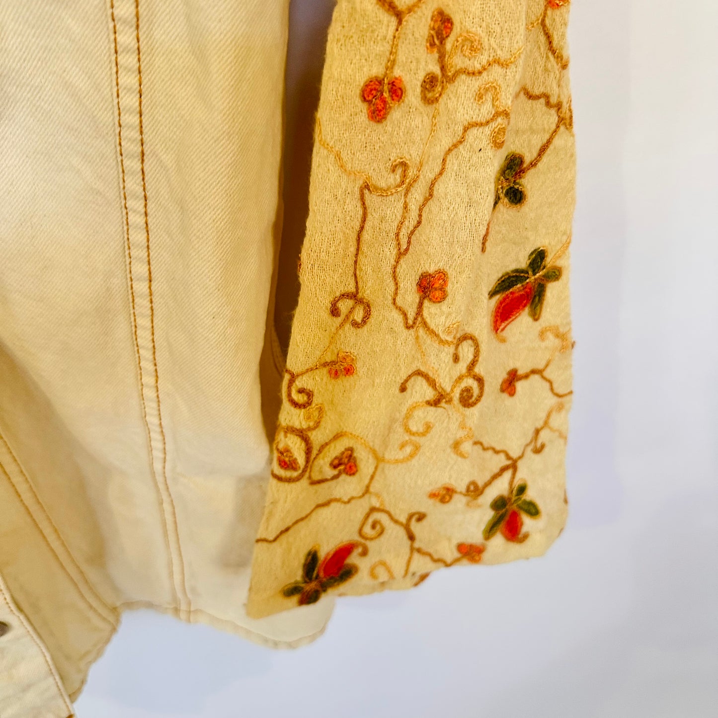 spring floral cowgirl denim jacket [xs/s]