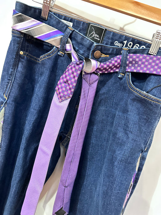 purple rain necktie flare bells [8/29]