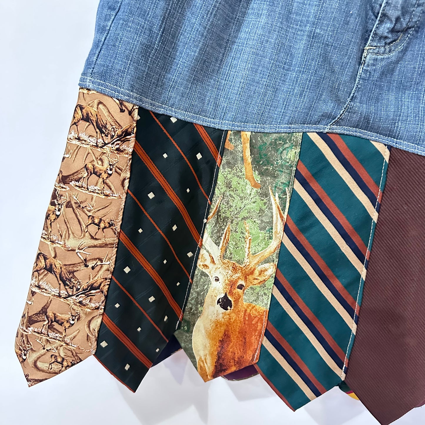 oh deer! denim + tie skirt [10/30]