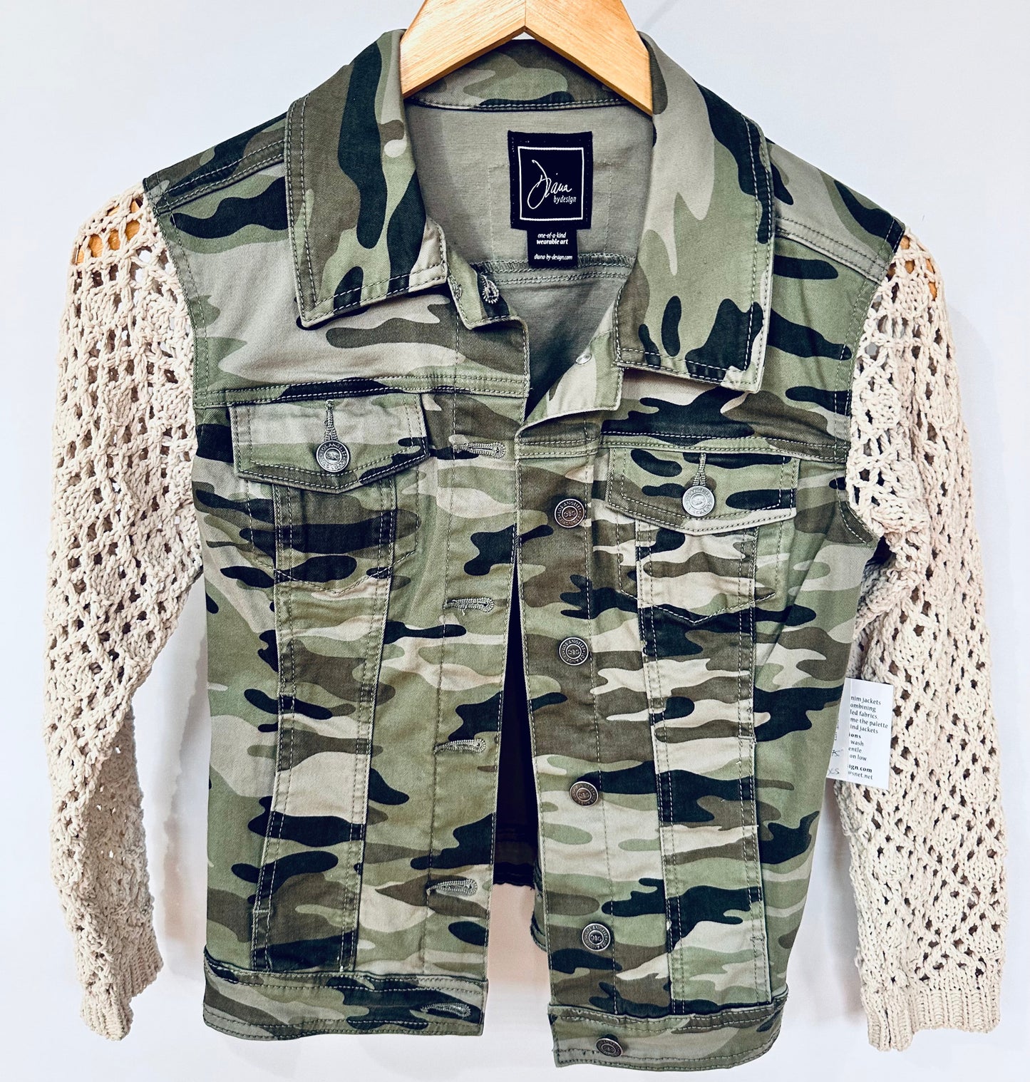 tough + tender camo knit jacket