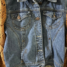 Load image into Gallery viewer, pumpkin knit + denim jacket
