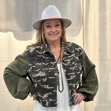 Load image into Gallery viewer, olive rib bishop corduroy camo denim
