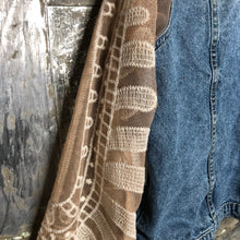 Load image into Gallery viewer, tough + tender lace denim jacket
