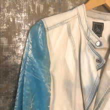 Load image into Gallery viewer, seafoam shimmer  balloon bells + soft butter zip denim
