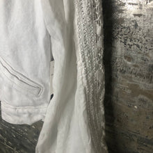 Load image into Gallery viewer, white boxy denim jacket + soft balloon bells

