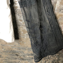 Load image into Gallery viewer, charcoal lace + white safari jacket
