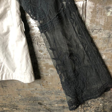 Load image into Gallery viewer, charcoal lace + white safari jacket
