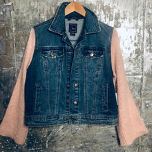 Load image into Gallery viewer, rosy sweater, fringe + distressed denim
