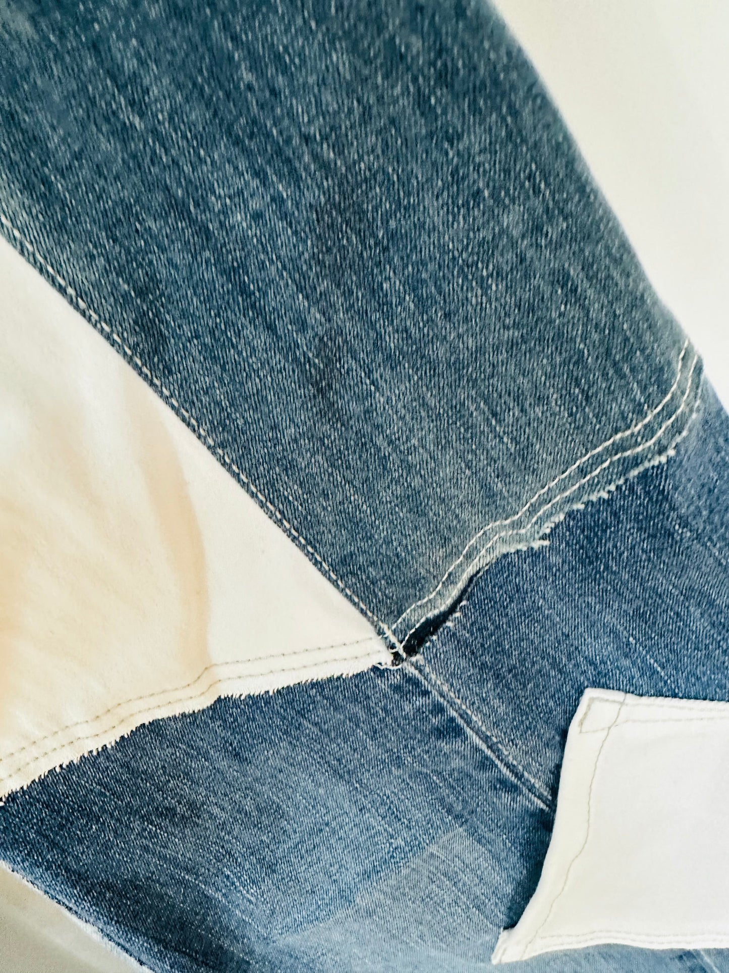 high rise vintage striped patchy bell bottoms [6/28]