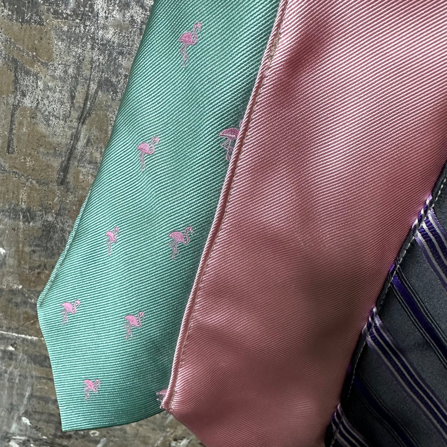 pink n purples denim +  tie skirt, (size 0)