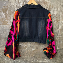 Load image into Gallery viewer, bright colorful balloon bells + dark crop denim
