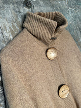 Load image into Gallery viewer, creamy tans cape style cardigan coat
