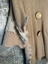 Load image into Gallery viewer, creamy tans cape style cardigan coat
