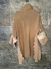 Load image into Gallery viewer, creamy tans cape style cardigan coat
