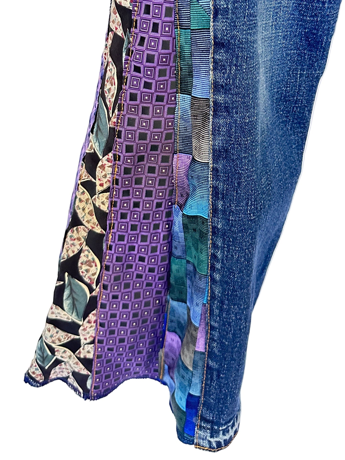denim blues + purple necktie bells [4/27] short
