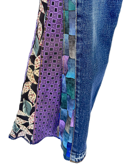 denim blues + purple necktie bells [4/27] short