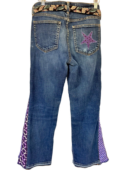 denim blues + purple necktie bells [4/27] short