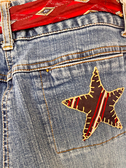 denim + deep red necktie bells [8/29] regular