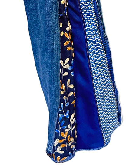 blue on blue denim + necktie bells [00/24] short