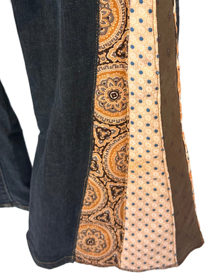 blue black denim +vintage autumn necktie bells [12/31] regular
